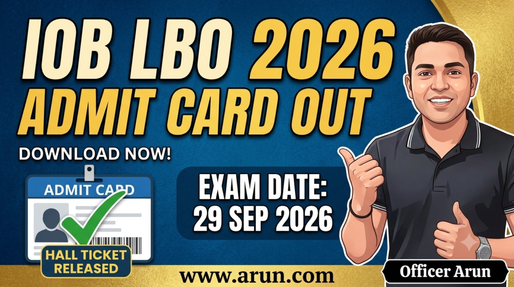 IOB LBO Admit Card 2026