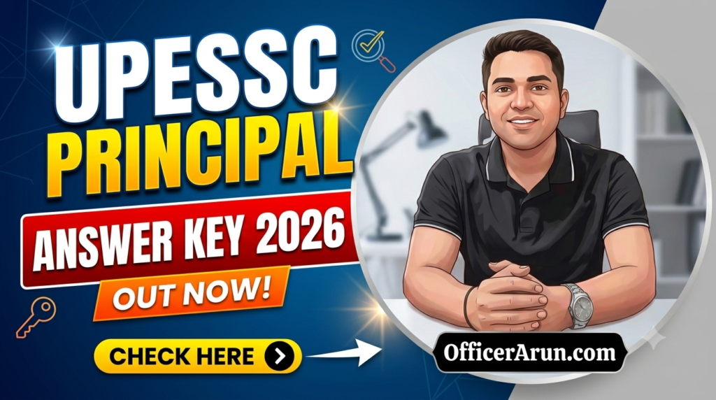 UPESSC PRINCIPAL ANSWER KEY 2026