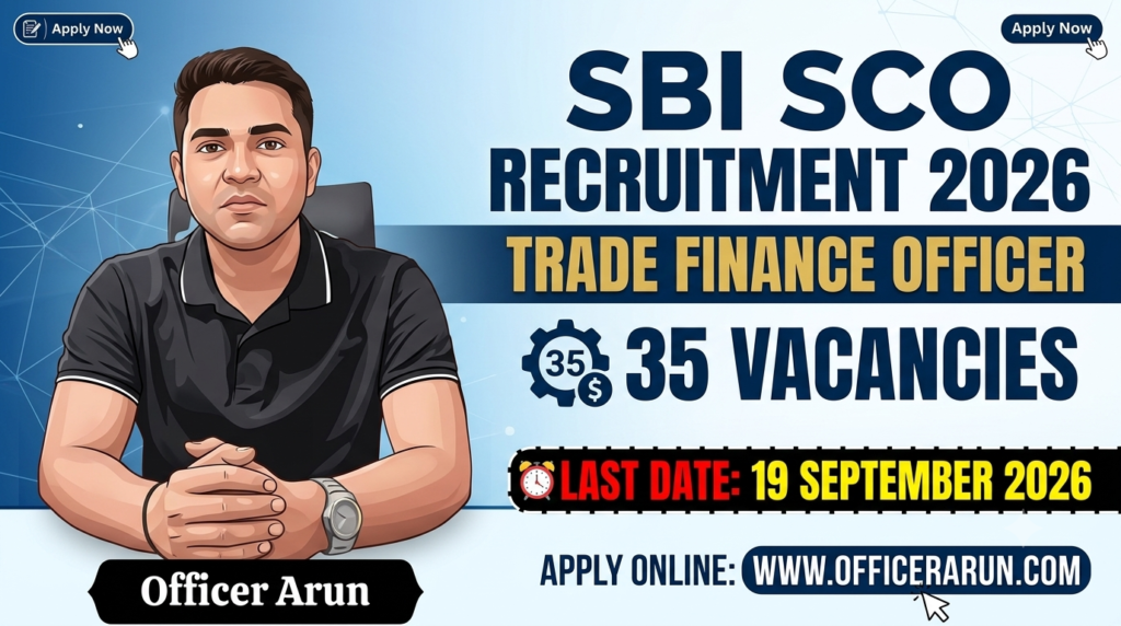 SBI SCO Trade Finance Officer Recruitment 2026