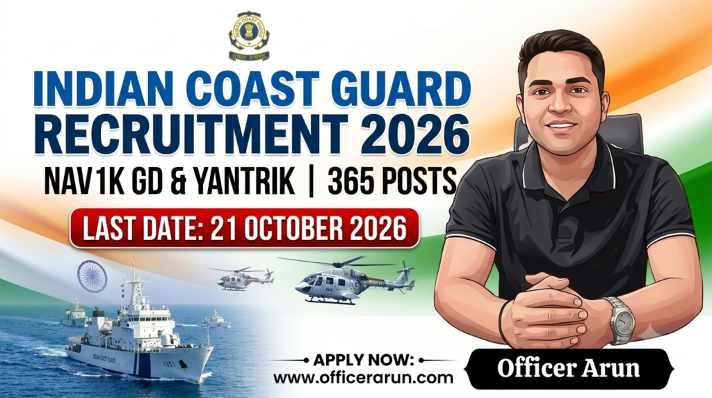 Indian Coast Guard CGEPT Recruitment 2026: Apply Now