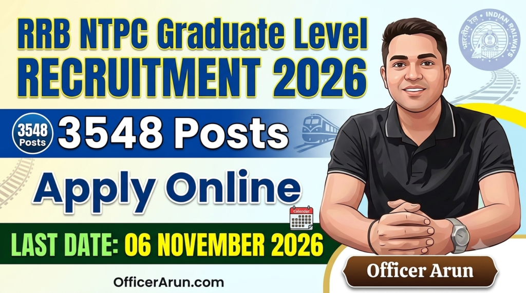 RRB NTPC Graduate Level Recruitment 2026