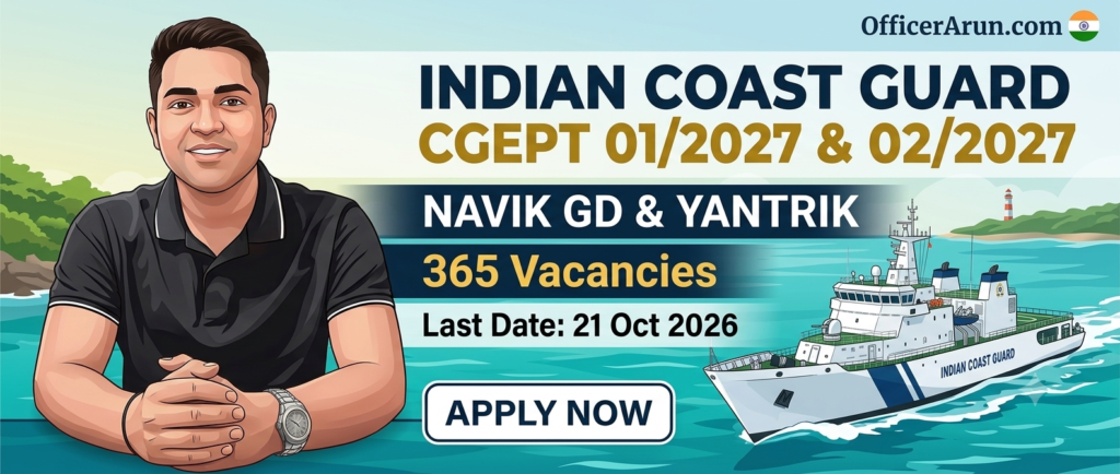 Indian Coast Guard CGEPT Recruitment 2026
