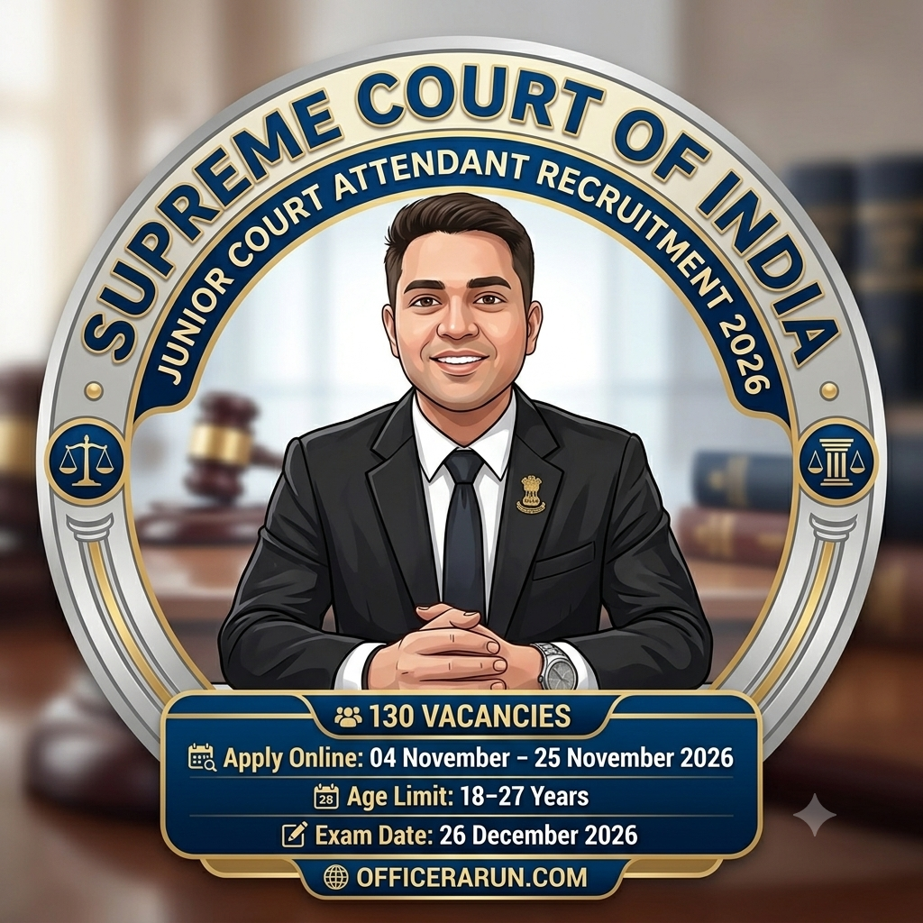 Supreme Court Junior Court Attendant Recruitment 2026