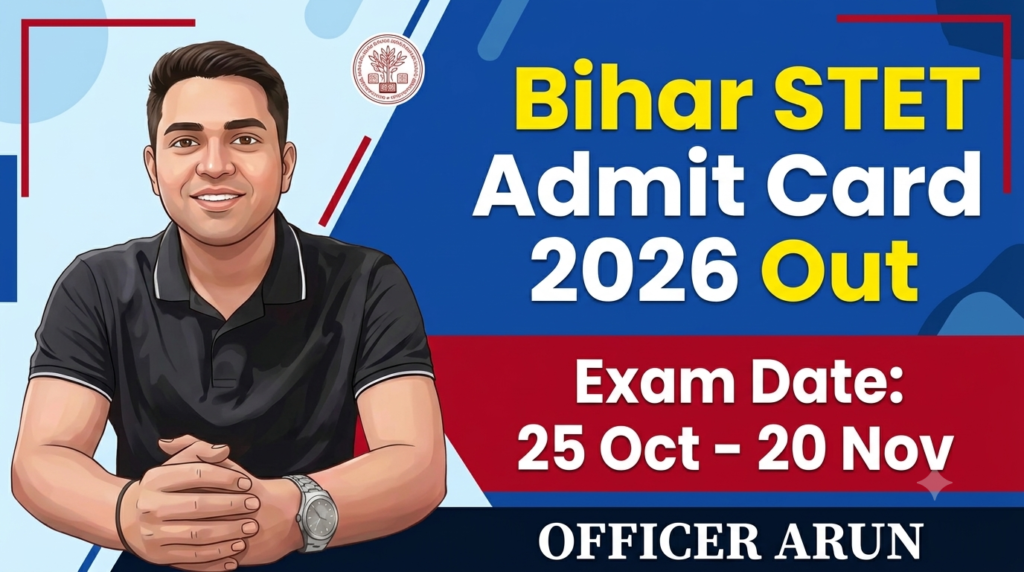Bihar STET Admit Card 2026 Out